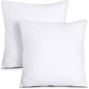 Throw Pillows Insert (Pack Of 2, White) - 18 X 18 Inches Bed And Couch  Pillows - Indoor Decorative Pillows - Buy Throw Pillows Insert (Pack Of 2,  White) - 18 X